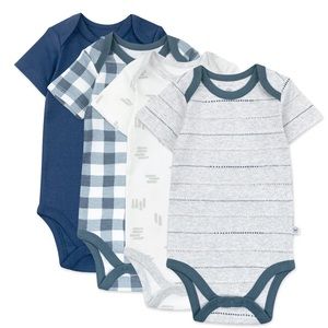 Honest company- 4 set organic cotton short sleeve onsies. 0-3months